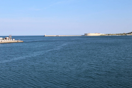 全景图 港口 海洋 海湾 夏天 港湾 海岸 海滩 旅行 天空