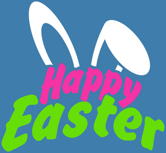 动物 可爱的 耳朵 兔子 招呼 插图 鸡蛋 假日 复活节