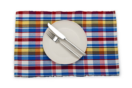 午餐 银器 瓷器 垫子 勺子 节食 器具 托盘 晚饭 桌子