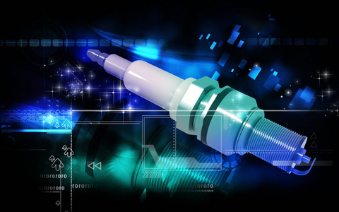 绘图 气体 电极 火花 想象 三维 绝缘体 技术 汽车 点火