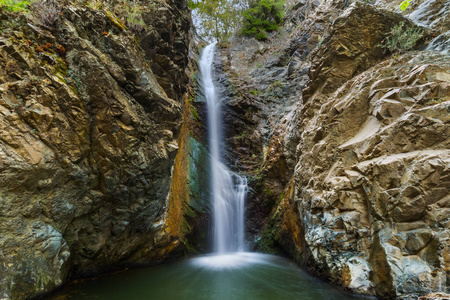塞浦路斯的米洛梅斯瀑布图片