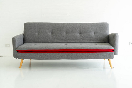 grey sofa in living room 