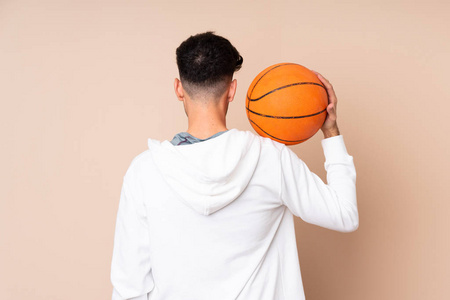 男人 游戏 健康 健身 后面 黑发 照顾 成人 运动 篮球