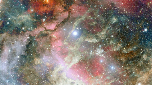 深空天文科学背景星云和恒星