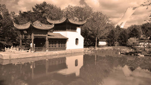旅游业 池塘 古老的 旅行 建筑 亭阁 寺庙 亚洲 风景