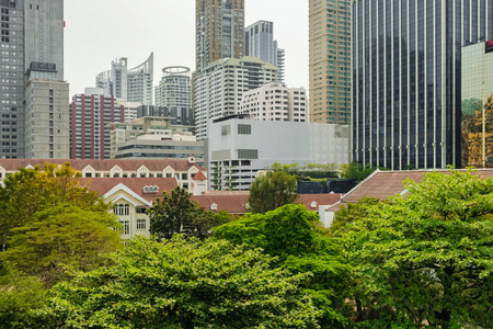 曼谷卢皮尼公园商业区景观