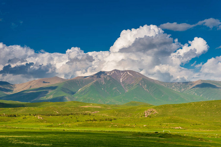 亚美尼亚 山谷 春天 领域 假期 徒步旅行 小山 旅游业