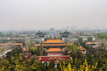 亚洲 天际线 建筑 文化 风景 景山 城市景观 瓷器 城市