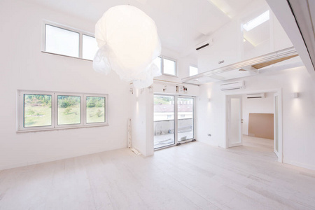 厨房 活的 奢侈 玻璃 房子 镶木地板 吊灯 建设 真实的