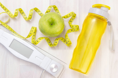 脂肪 美女 控制 节食 健身 健康 维生素 水果 食物 平衡