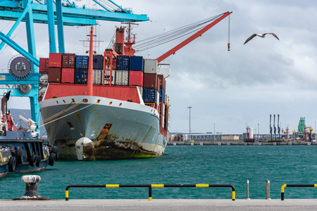 经济 重的 行业 运输 终端 出口 商品 海的 供给 货运