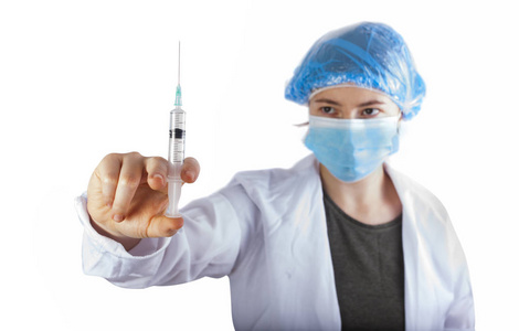 制服 疾病 医生 白种人 接种疫苗 注射器 美丽的 护士