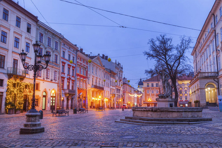 照亮 城市 日出 天际线 城市景观 欧洲 风景 街道 乌克兰