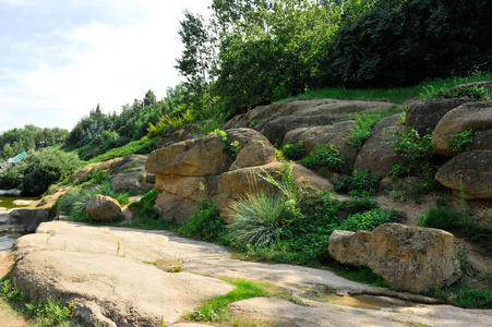 索菲耶夫斯基公园景观乌曼，切尔克斯州，乌克兰，卡米安卡河附近。