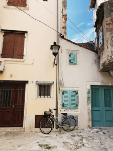 街道 建设 纹理 历史的 复古的 小巷 外观 房子 克罗地亚