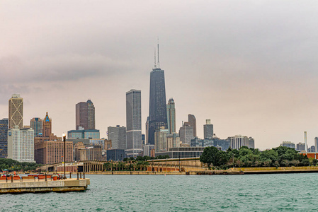 城市景观 海滨 中西部 地标 美国 旅行 城市 市中心 芝加哥