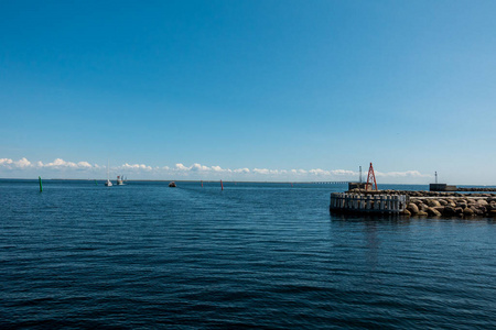 美丽的 假期 海湾 旅游业 游艇 天空 日德兰 旅行 太阳