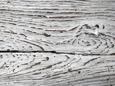 Embossed texture of an old painted wooden board. White board wit