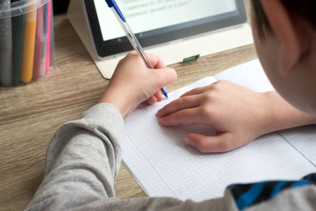 男孩 教育 早产 笔记本 笔记本电脑 房间 学习 平板电脑