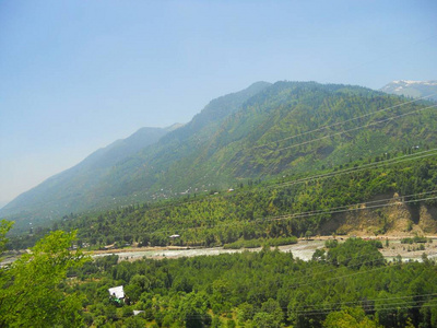 美丽的 森林 风景 山谷 全景图 自然 旅游业 夏天 岩石