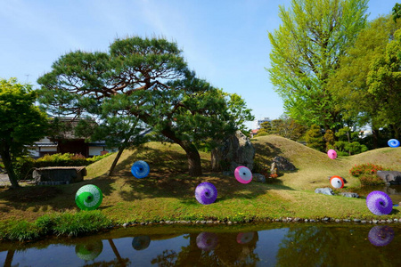 古老的 池塘 亚洲 公园 文化 村庄 历史 旅行 遗产 乡村