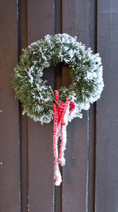 松木 框架 圣诞节 庆祝 假日 邀请 冬天 十二月 复古的