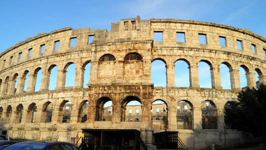 美丽的 竞技场 考古 遗产 吸引力 欧洲 罗马人 古老的