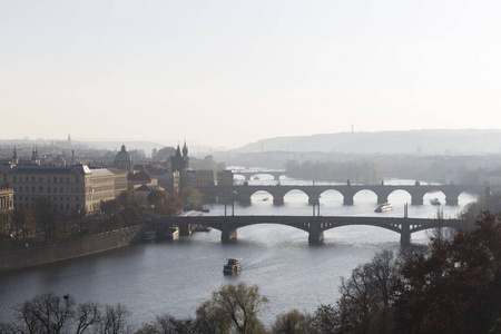城市景观 全景图 布拉格 城市 首都 吸引力 旅行 历史的