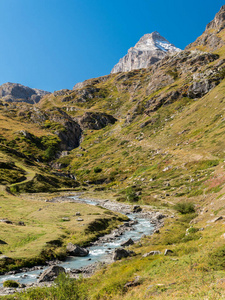 岩石 阿尔卑斯山 夏天 自然 风景 山谷 奥斯塔 旅游业