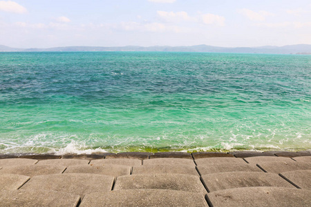 日出 地平线 夏天 海湾 海景 城市 醒来 复制空间 傍晚