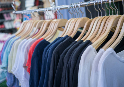 时尚 商业 曼谷 颜色 支架 衣柜 服装 商店 衣架 市场