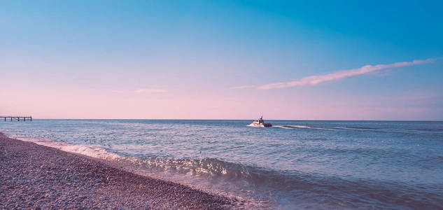 场景 自然 假日 海滩 海滨 日落 美丽的 风景 日出 复制空间