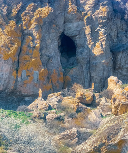 岩石 峡谷 森林 徒步旅行 风景 小山 公园 旅游业 美丽的