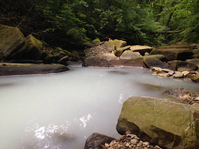 小山 美女 流动的 场景 风景 美丽的 夏天 欧洲 反射