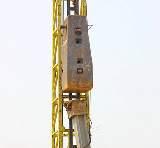 金属 挖掘 矿井 地面 机器 建筑 钢筋 起重机 行业 基础