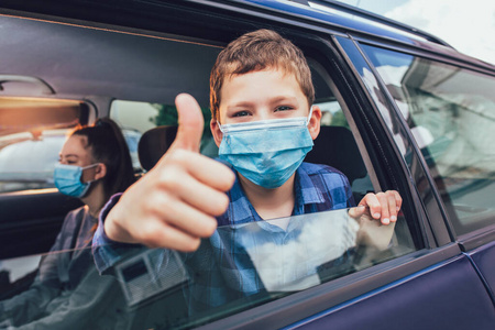 流感 面对 流行病 汽车 面具 保护 新型冠状病毒 家庭