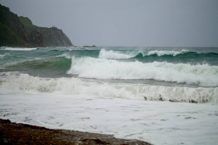 波浪 自然 夏天 飞溅 海洋 可怕的 石头