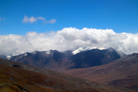 自然 沙漠 岩石 风景 高的 全景图 旅游业 西藏 山谷