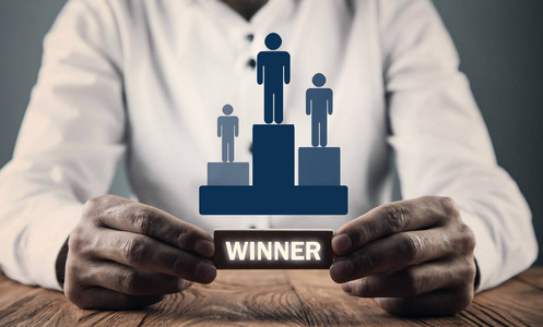 最好的 运动 动机 职业 冠军地位 成就 竞赛 优胜者 讲台插画