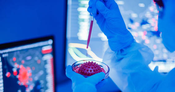 实验室血液检测检测2019年ncov病毒对生命危险。大流行性疫苗概念
