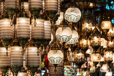 真正的 文化 礼物 阿拉伯语 火鸡 马赛克 颜色 亚洲 灯笼