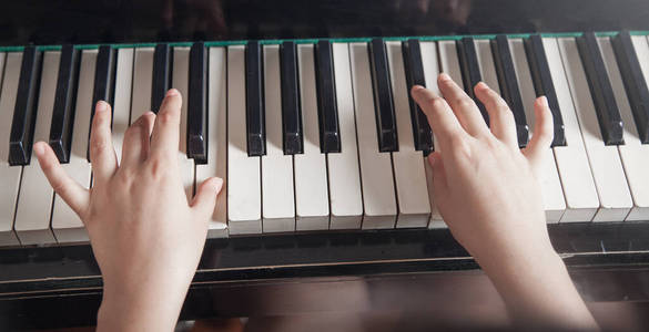 学习 技能 工具 爱好 女孩 钢琴 键盘 音乐家 旋律 教育