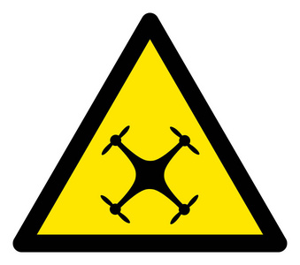 光栅四角机警告三角形标志图标