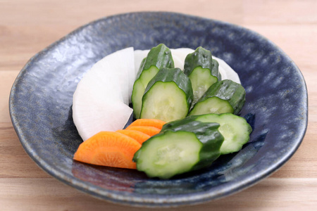 特写镜头 烹饪 腌制 午餐 文化 日本人 盘子 饮食 萝卜