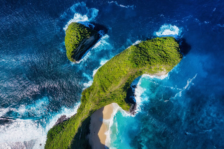 假期 海景 天线 印度尼西亚 岩石 海湾 泻湖 海岸 海岸线