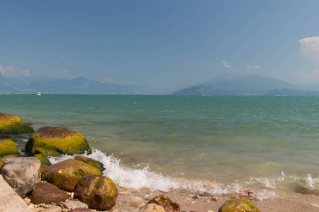 意大利 夏天 加尔达 天空 自然 海岸 太阳 海滩 天气