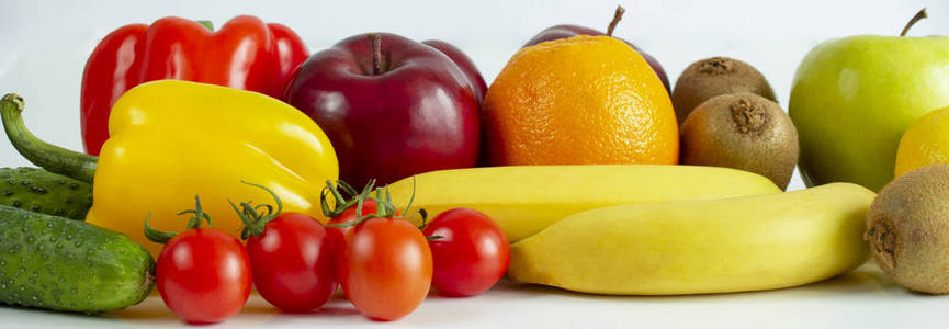 蔬果搭配健康饮食理念图片