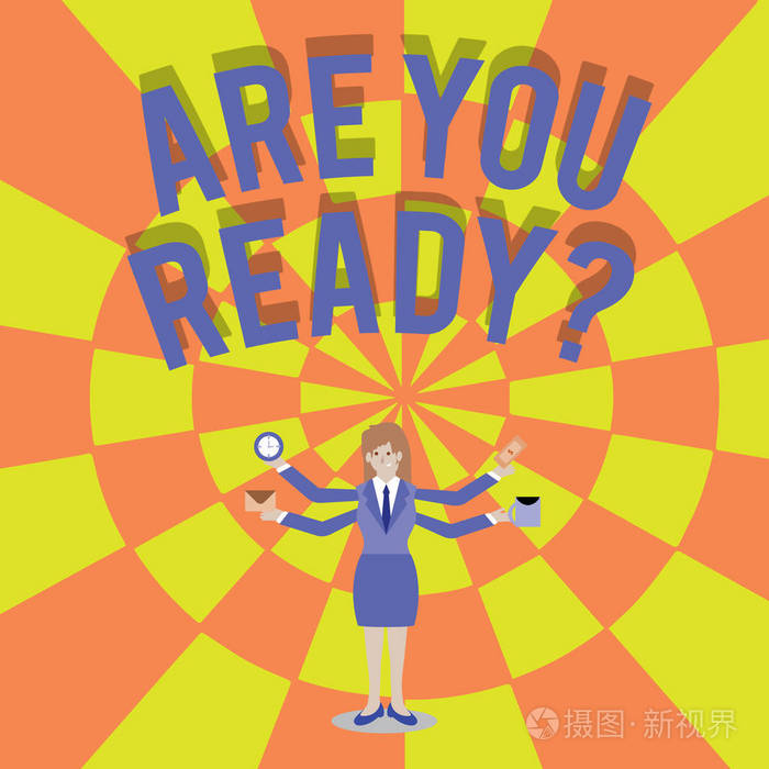 手写文字写你准备好了吗这个概念的意思是当一个女商人准备好了要做的