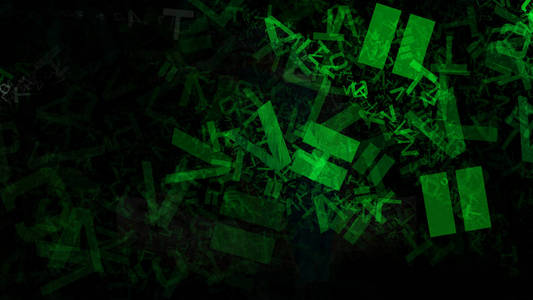 冷绿色混沌字母纹理背景图片图片