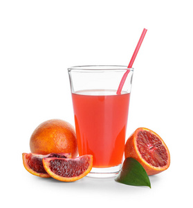一杯白底鲜血橙汁图片